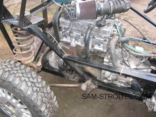 Самодельный автомобиль с 4 ведущими и управляемыми колёсами (24 фото) Самодельный автомобиль с 4 ведущими и управляемыми колёсами (24 фото)