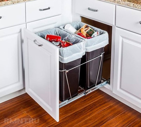 





Выдвижной ящик для мусора на кухне — зачем вам



