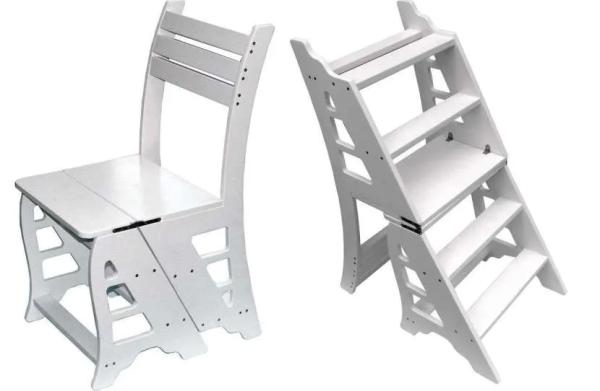 Как самостоятельно изготовить стул-стремянку или табурет-лесенку: конструктивные особенности и рекомендации по сборке