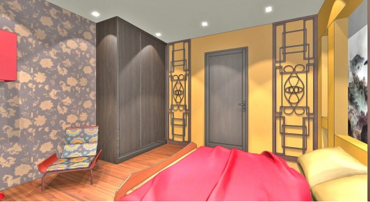 Спальная комната в китайском стиле
