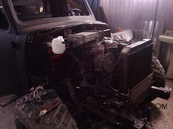 Авто самоделка пикап ГАЗ-69 с двигателем 2.3 D турбо (50 фото)